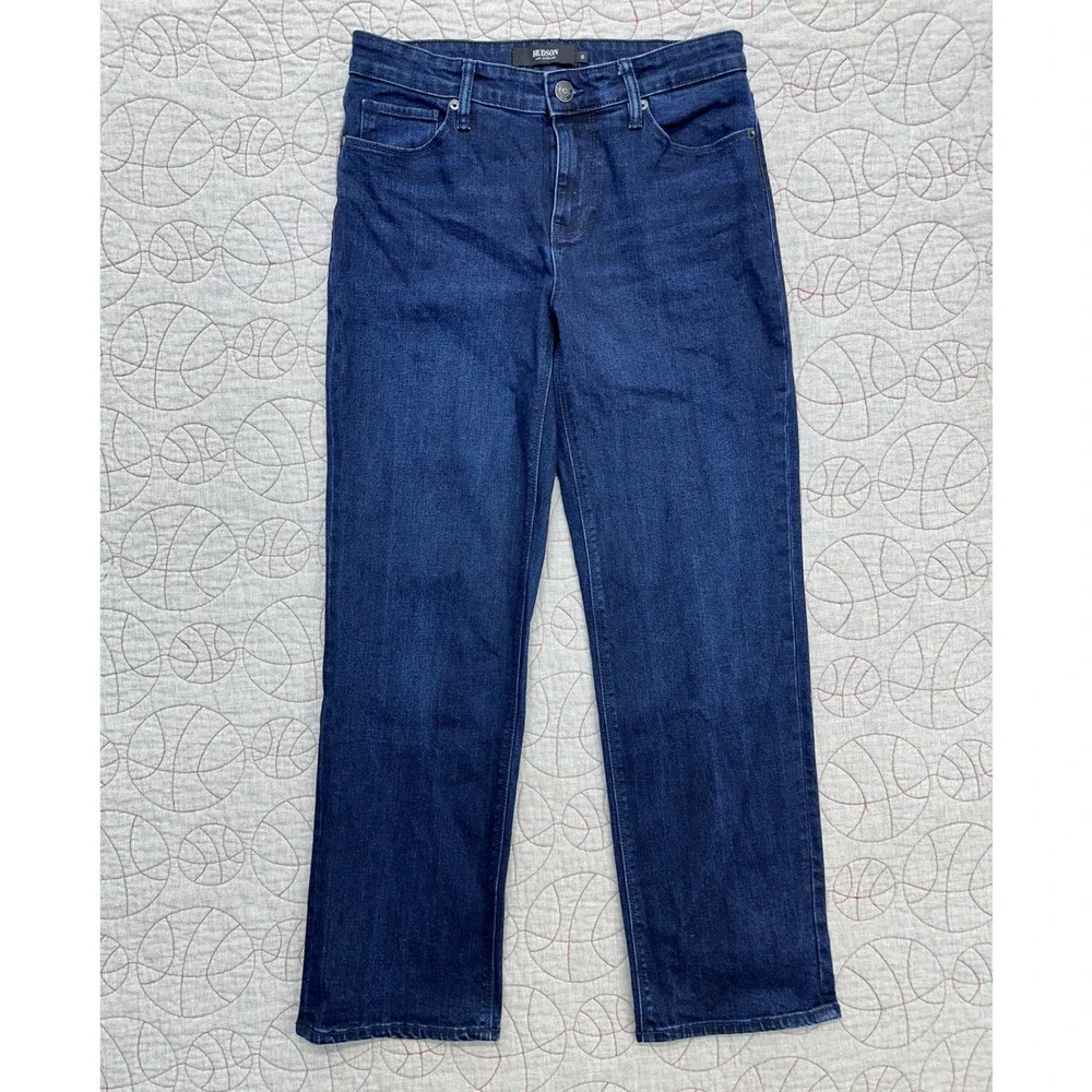 Hudson Jeans Blue Mid Rise Straight Leg / Womens 6